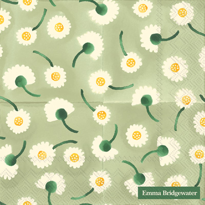 Daisy Light Green Lunch Napkins