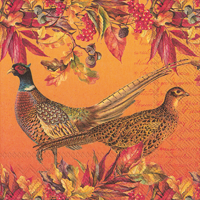 Golden Pheasants Lunch Napkin