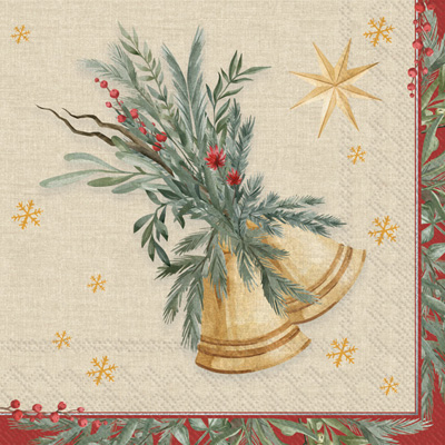 Festive Melody Lunch Napkin linen