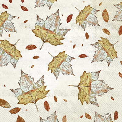 Autumn Leaf Scene Lunch Napkin