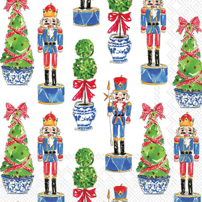 Nutcrackers And Topiary Lunch Napkin