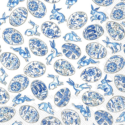 Blue And White Eggs Lunch Napkin