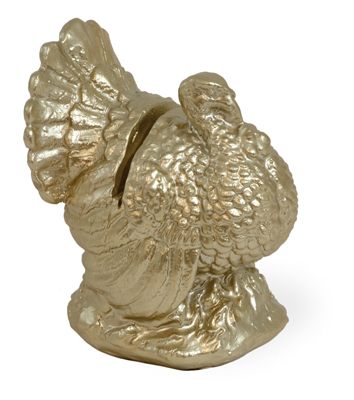 Champagne Turkey Placecard Holder