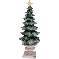 Large Frosted Pine Tree Topiary