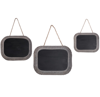 Tin Chalkboards (Set of 3)