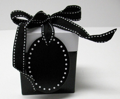 Eco Mini Black Tie Pop-Up Box