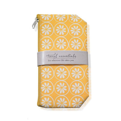 Lemon Verbena Travel Essentials Cosmetic Bag