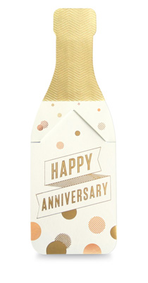 My Design Co. Anniversary Champagne Cracker Card