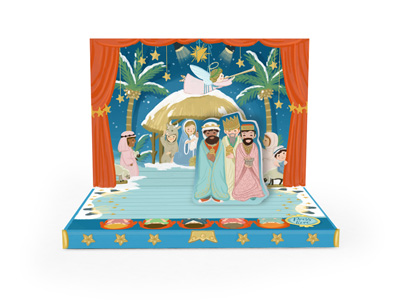 My Design Co. The Little Nativity Music Box Card