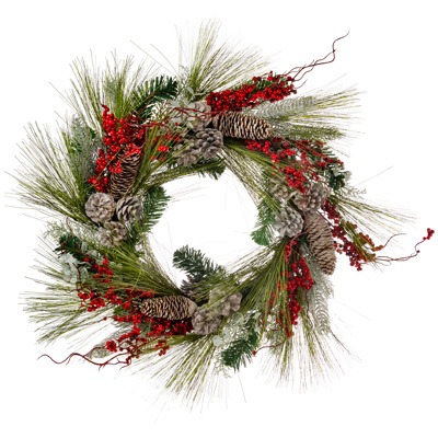 Winter Forest & Berries Wreath