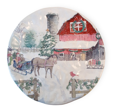 Christmas on the Farm Plate