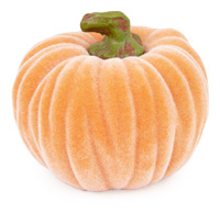 Small Velvet Pumpkin Orange