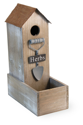 Rustic Garden Herbs Birdhouse