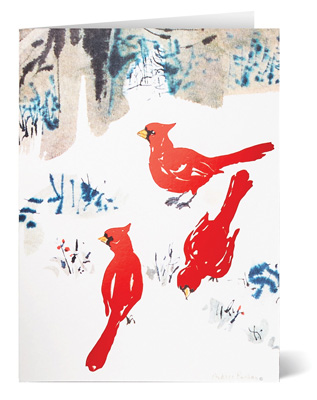 The MET Ruellan Winter Cardinals Holiday Cards