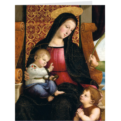 The MET Raphael Madonna & Child Enthroned Holiday Cards