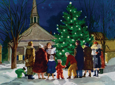 The MET Ruellan Christmas Carols Boxed Holiday Cards