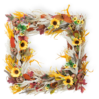 Sunflower Square Wreath