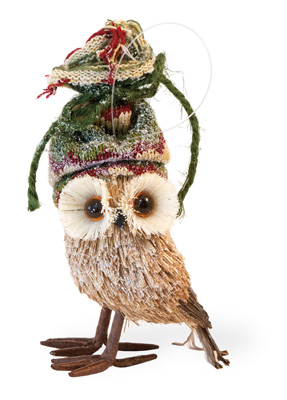 Glitzy Glen Owl Ornament