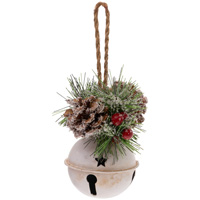 Small Garland Bell White Ornament