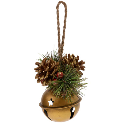 Small Garland Bell Gold Ornament