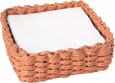 Paper Woven Lunch Caddy terracotta