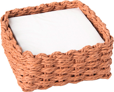 Paper Woven Cocktail Caddy terracotta