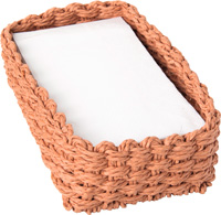 Paper Woven Guest Towel Caddy terracotta