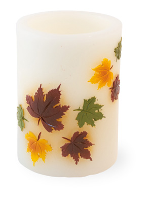 Falling Leaves LED Candle