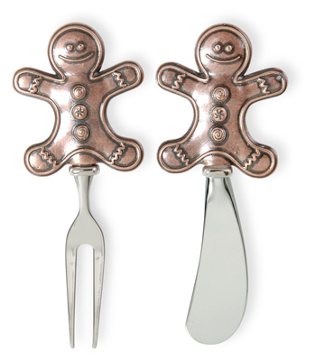 Gingerbread Man Fork & Spreader Set