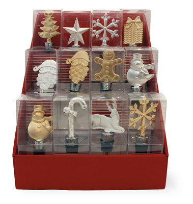 Christmas Icons Bottle Stopper Set