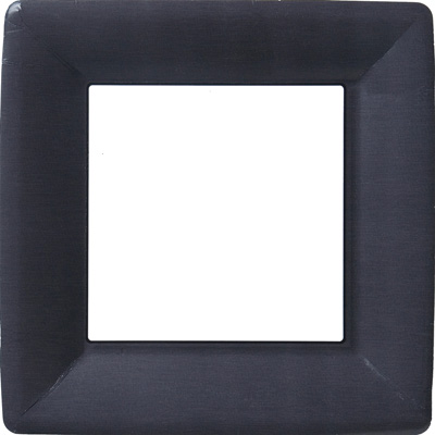 Classic Linen Black Dinner Paper Plates