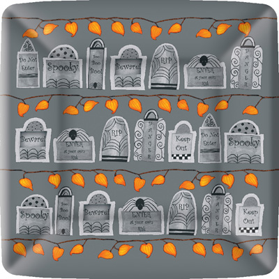 Tombstones Dessert Paper Plates