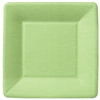 Classic Linen Green Dessert Paper Plates