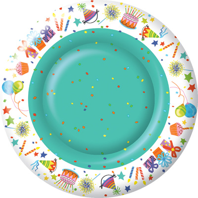 Happy Day Dinner Paper Plates