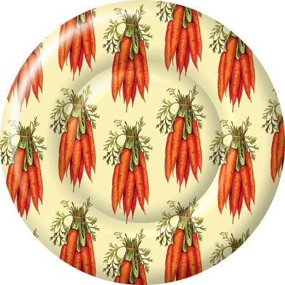 Eddie & Carrots Carrots Dinner Paper Plates