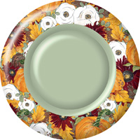 Fall Foliage Round Dinner Plate