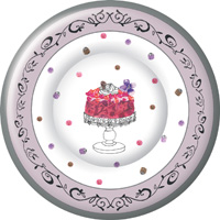 Fancy Cake Dessert Paper Plates