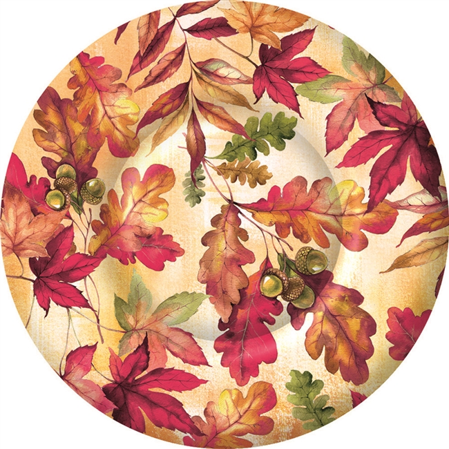 Bright Autumn Round Dessert Plate