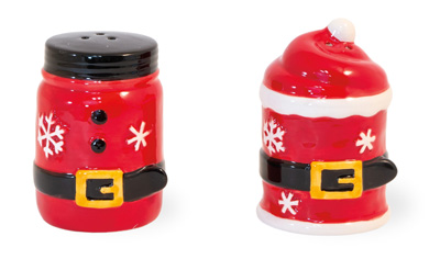 Santa Belt Salt & Pepper Set