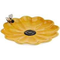 Sunny Bee Sunflower Plate
