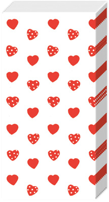 My little Sweetheart Red Pocket Tissues