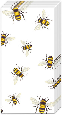 Save The Bees! Pocket Tissue white