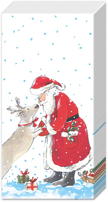 Santa's Best Friend Pocket Tissues