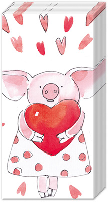 Piggy Love Pocket Tissues