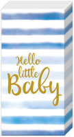 Hello Little Baby Light Blue Pocket Tissues