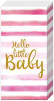 Hello Little Baby Light Rose Pocket Tissues