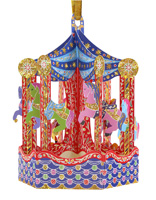 Santoro Carousel Bauble Card