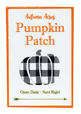 Pumpkin Patch Sign