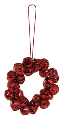 Red Bells Wreath Ornaments