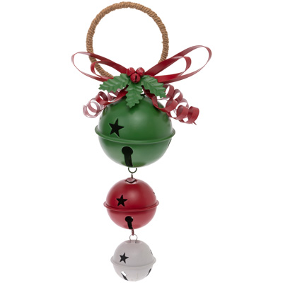 Green Red White Bell Door Hanger